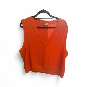 NWOT Donni Sweater Vest Knit Sleeveless Tank V Neck Relaxed XXL